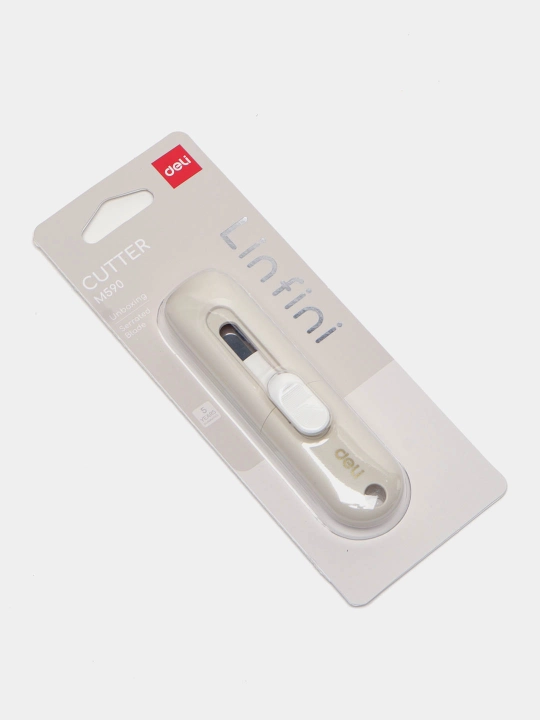 Нож канцелярский LINFINI Deli EM590-WHITE