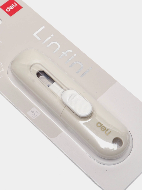 Нож канцелярский LINFINI Deli EM590-WHITE
