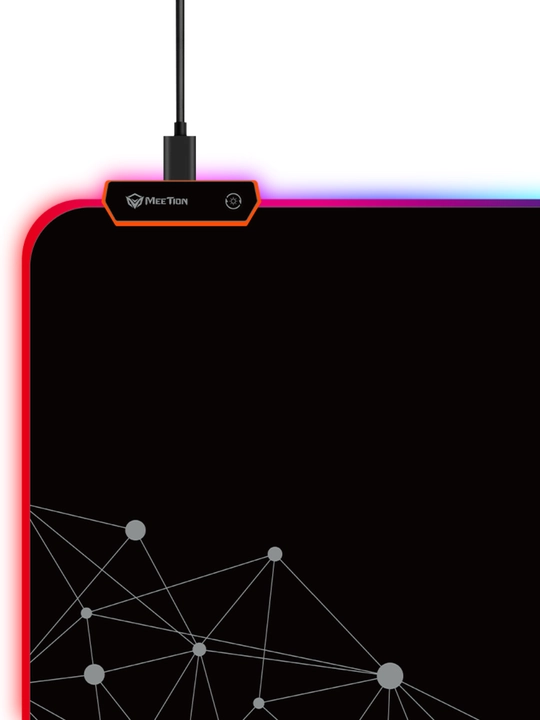Игровой коврик для мыши PD121 с RGB-подсветкой, увеличенный