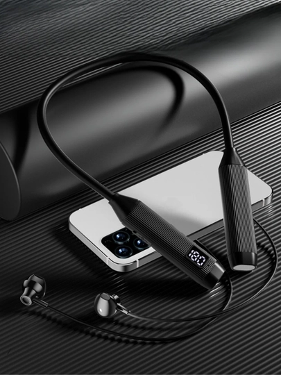 Наушники беспроводные, Bluetooth гарнитура, спортивные наушники на шею для спорта для бега