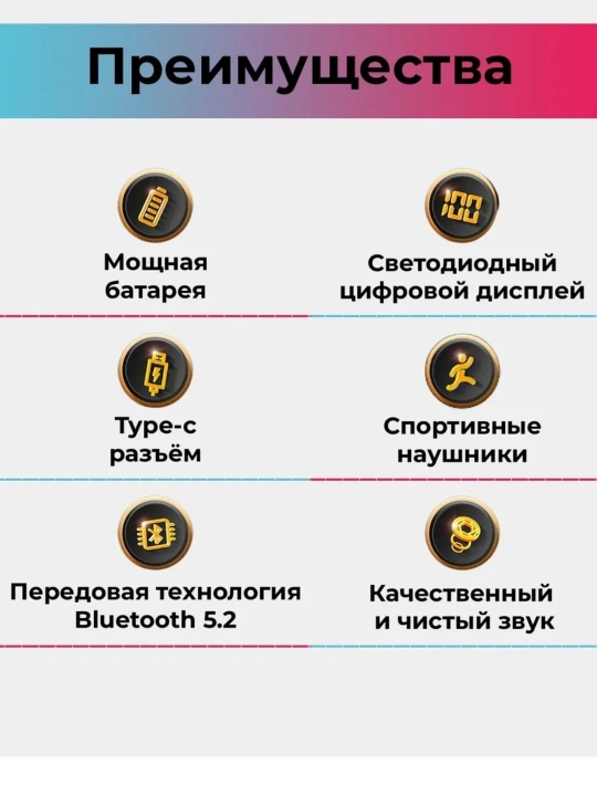 Simsiz quloqchinlar, Bluetooth garnitura, yugurish sporti uchun sport bo‘yin quloqchinlari