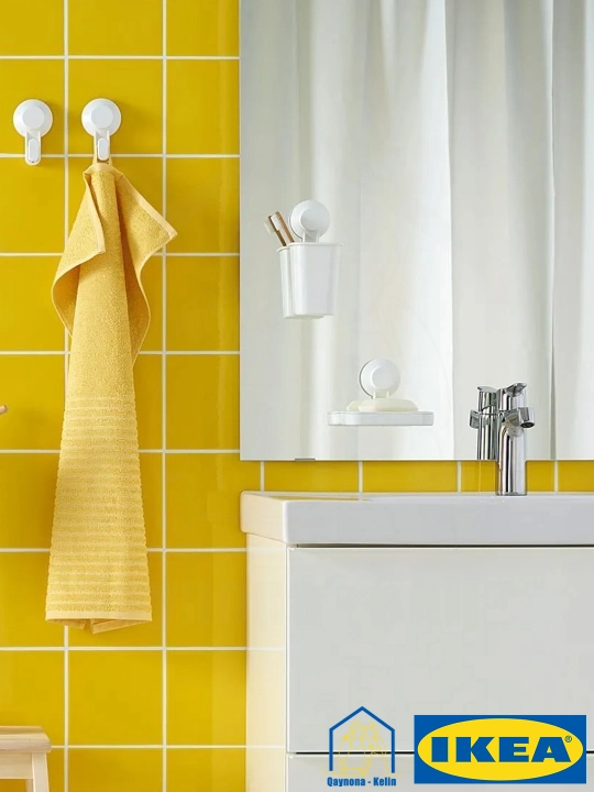 Полка мыльница на присосках настенная без сверления, IKEA TISKEN 903.812.84