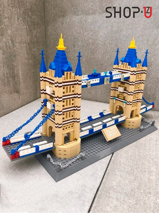 Конструктор 3D Lego, Makka, Kolizey, Burj Xalifa, Eyfil minorasi, Minora ko‘prigi