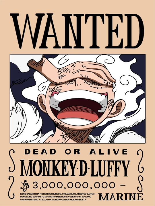 Yangi posterlar paydo bo’ldi! A4 formatli laminatsiyalangan plakatlar, One Piece Van Pis