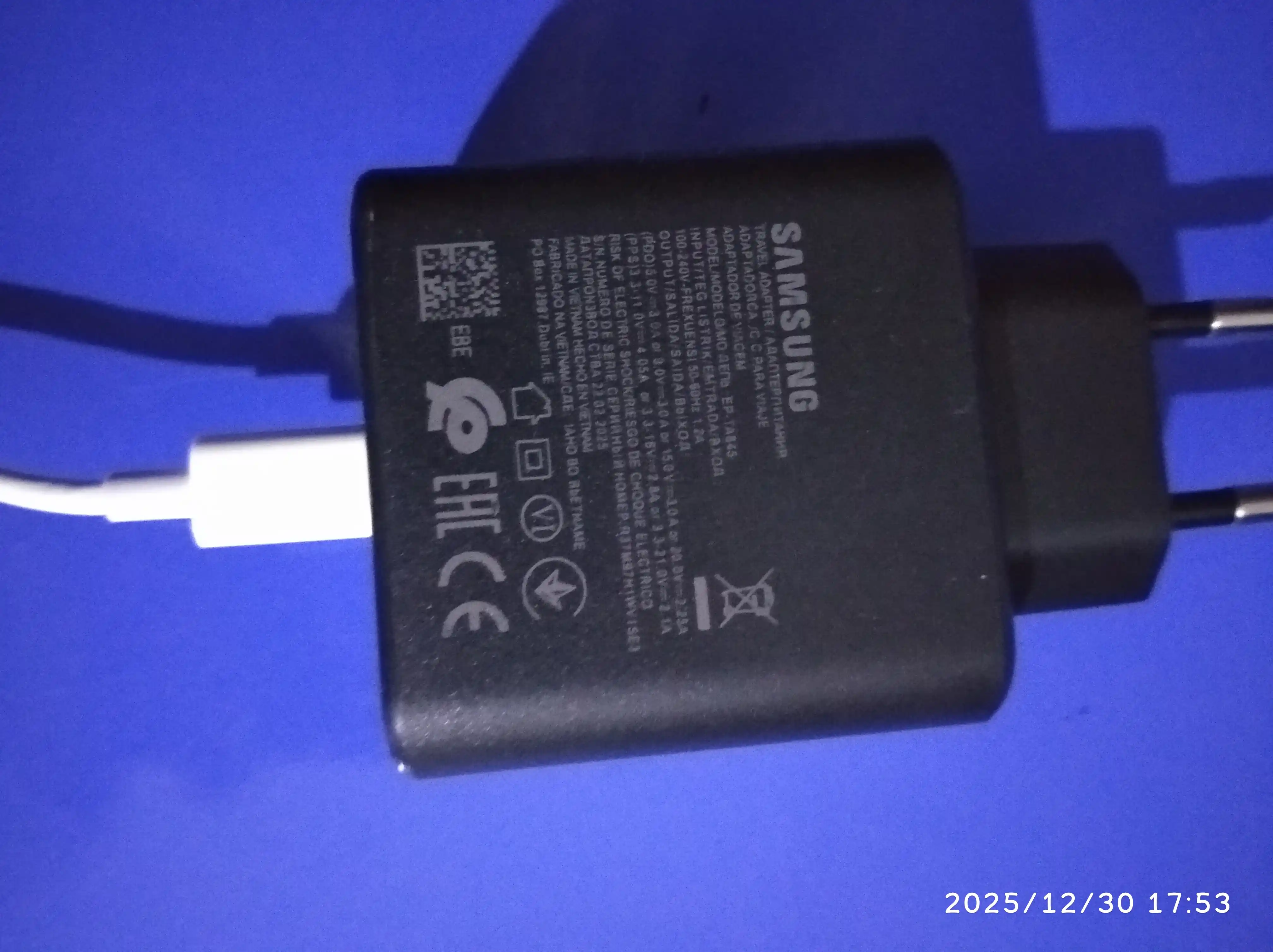 Зарядное устройство Samsung 45 Вт, 25 Вт, кабель Type-C, быстрое зарядное устройство