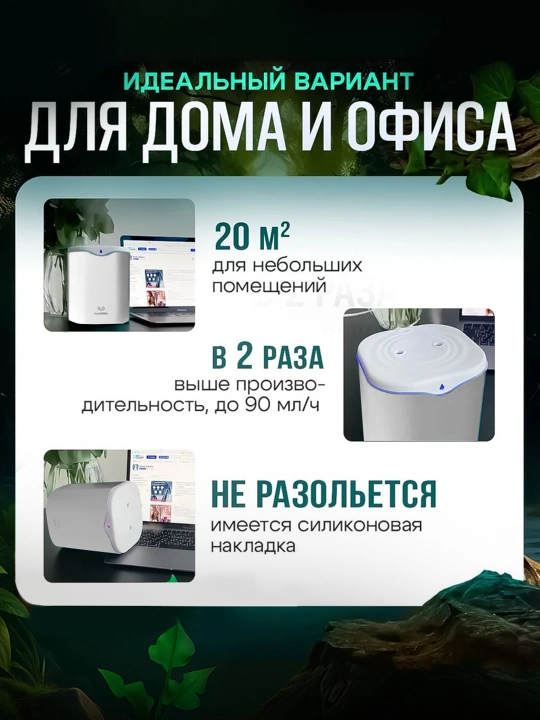 Увлажнитель воздуха для дома 2 л, мини-увлажнитель и ароматизатор