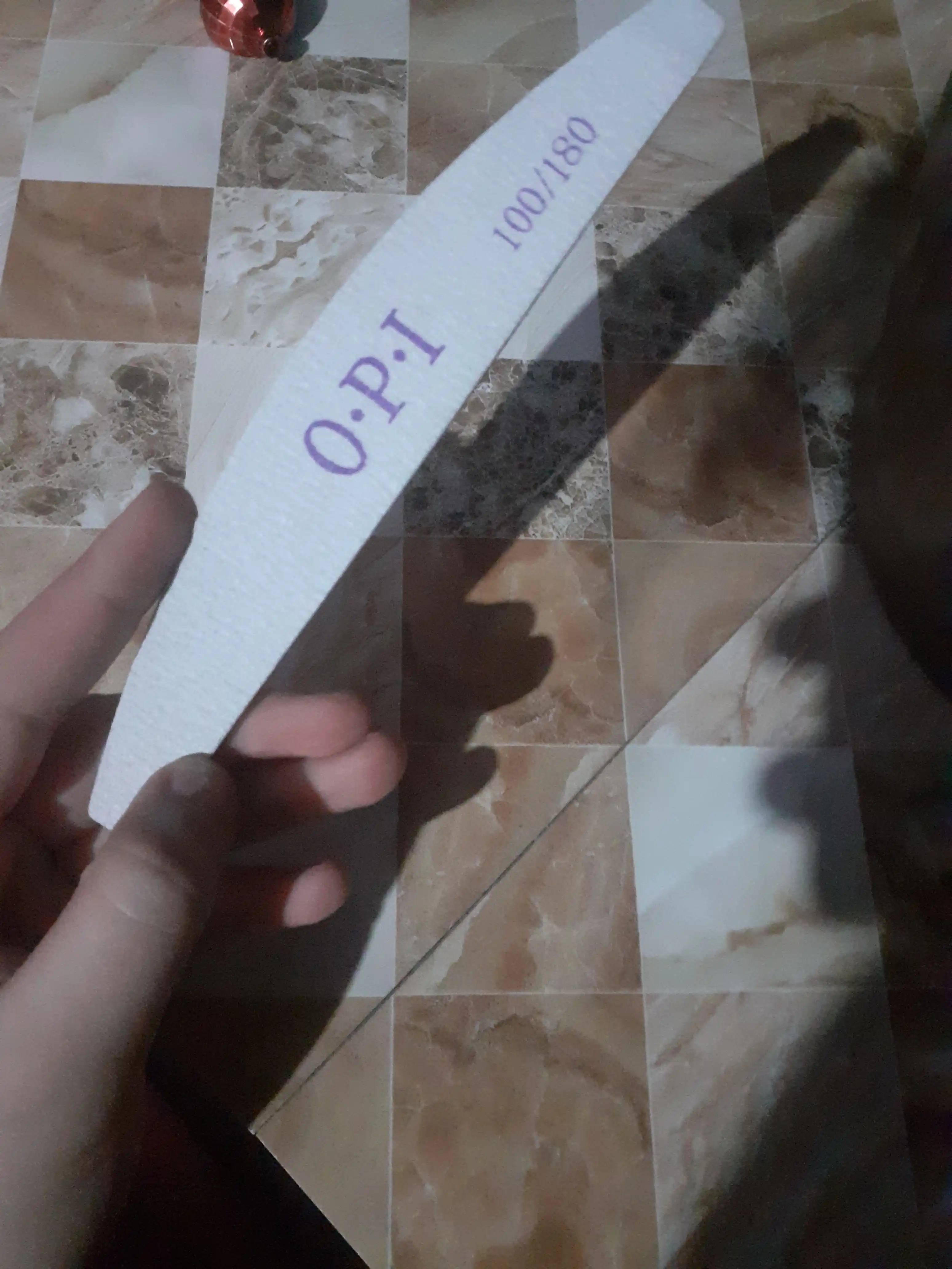 Пилка для ногтей OPI 100/180, длина 18 см