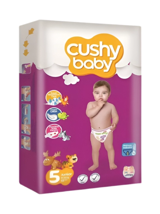 Подгузники детские Cushy Baby размер Midi 5, 11-25 кг, 52 шт - 