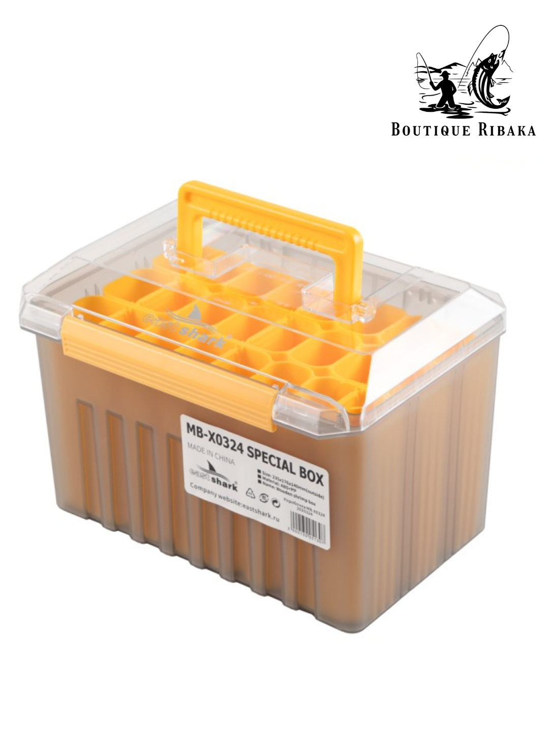 EastShark MB-X0324 Special Box yemlar uchun quti (140 mm gacha bo‘lgan voblerlar uchun) - 