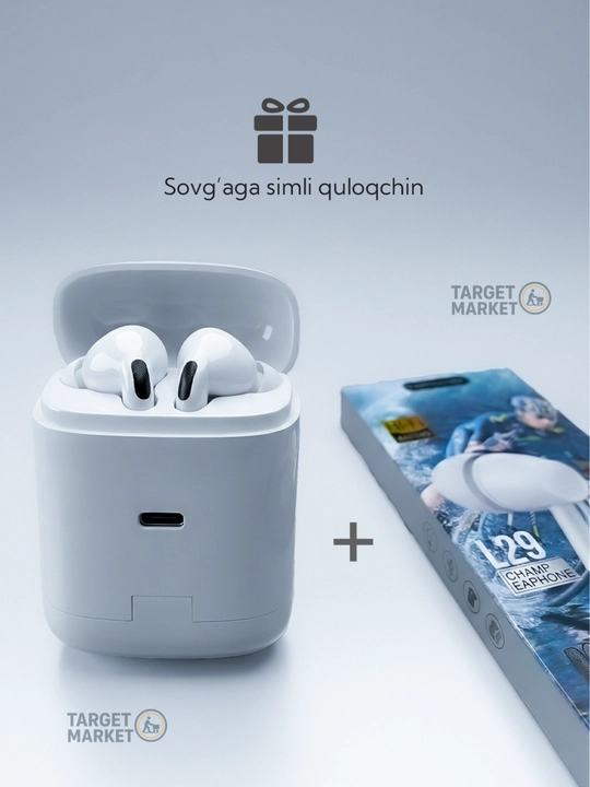Simsiz quloqchinlar TWS A100 Pro 2 in 1 vakuum qistirmalar va g‘ilof