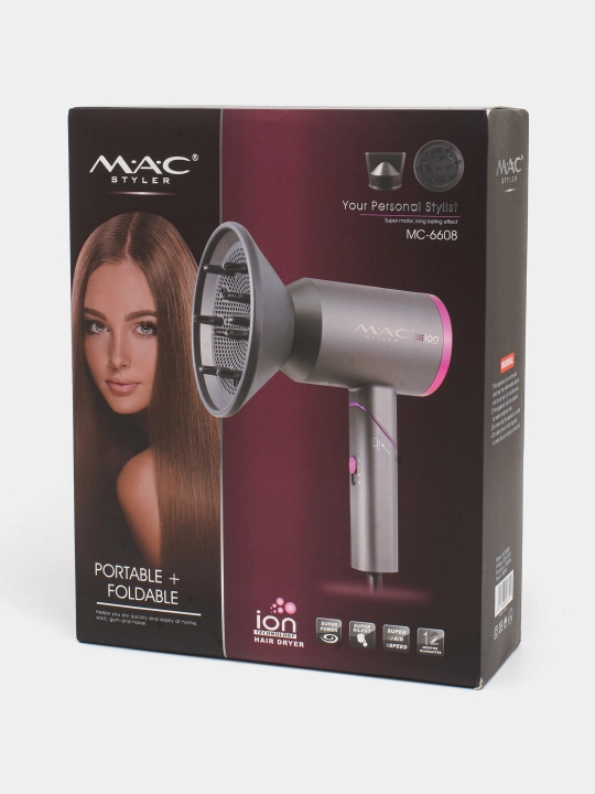 Профессиональный фен для сушки и укладки волос Mac-Styler MC-810, MC-811, MC-812
