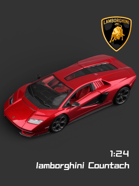1:24 Lamborghini Countach metall model eshiklari ochiladigan
