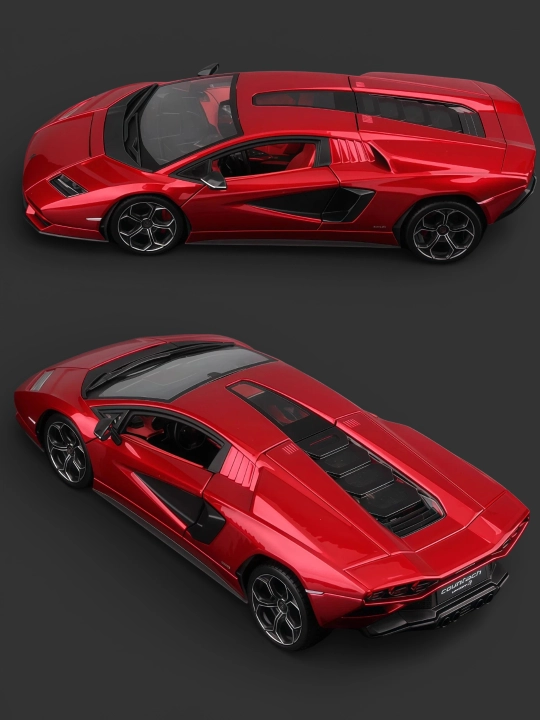 1:24 Lamborghini Countach metall model eshiklari ochiladigan