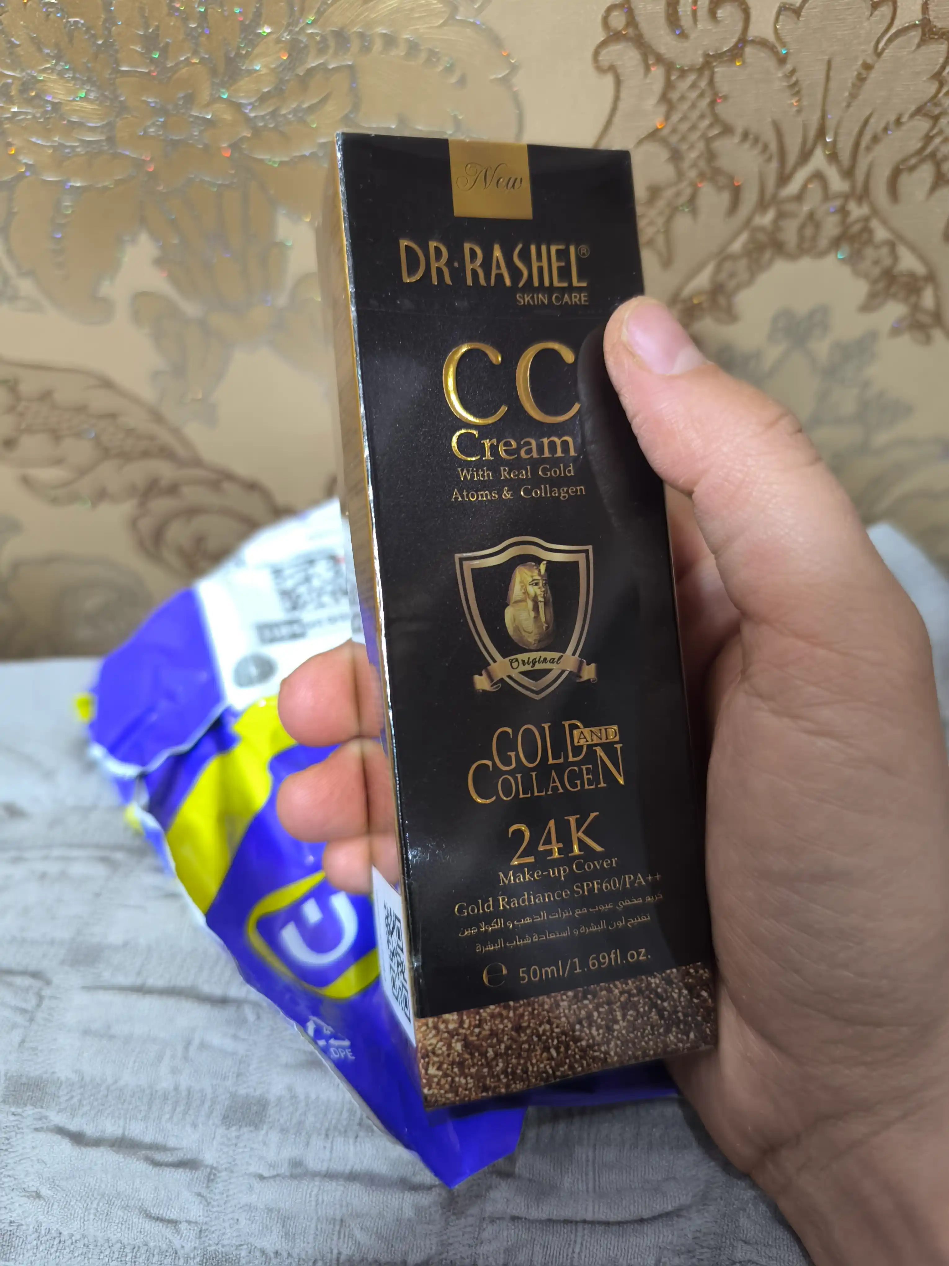 Тональный крем для лица, CC 24K gold коллаген SPF60/PA++, увлажняющий CC крем Dr.Rashel