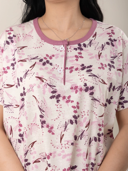 Uy kiyimi, pijama, kalta yengli
