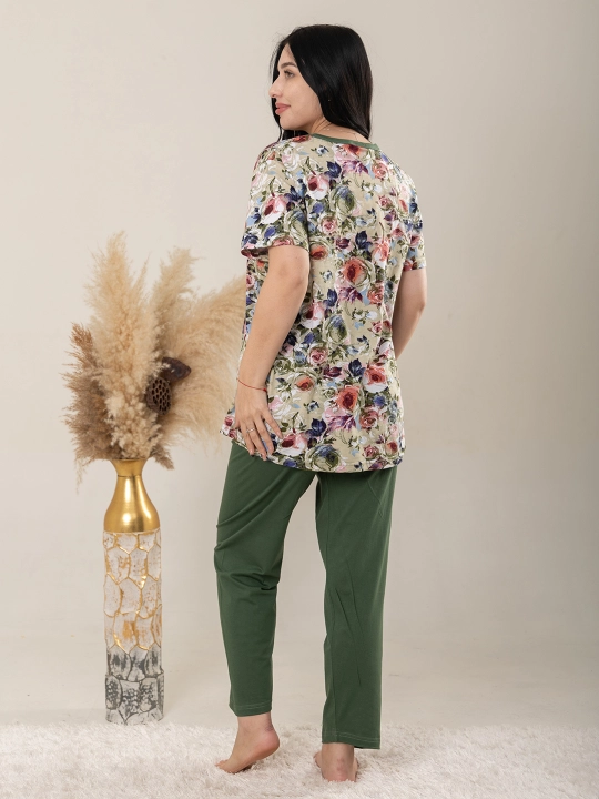 Uy kiyimi, pijama, kalta yengli