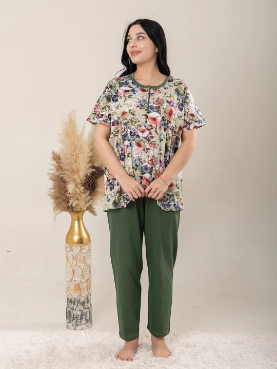 Uy kiyimi, pijama, kalta yengli