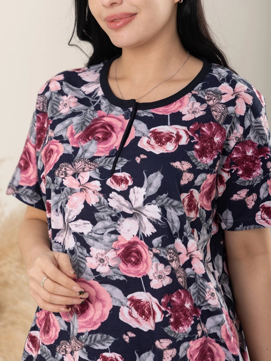Uy kiyimi, pijama, kalta yengli