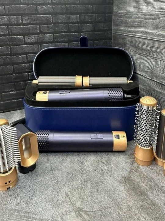 Soch qurutgich-stayler, Dyson, 5 tasi 1 da, barcha turdagi soch uchun, keys bilan, ployka