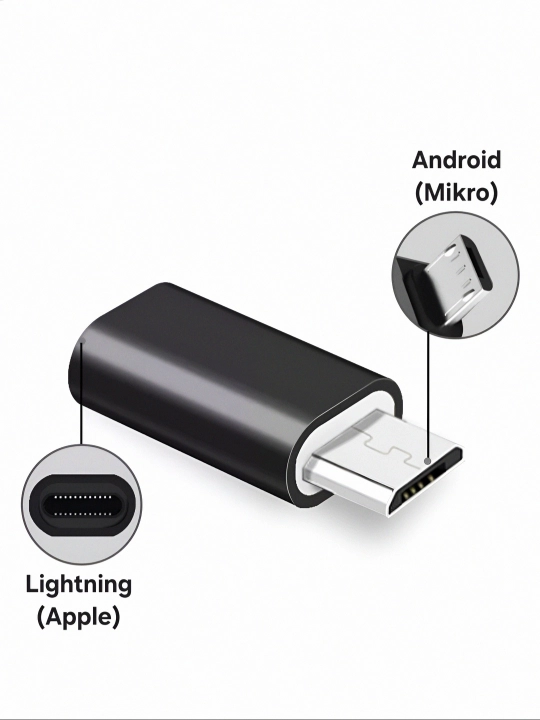 Universal OTG Adapter for Android, Type-C va Lightning malumot uzatish va zaryadlash uchun