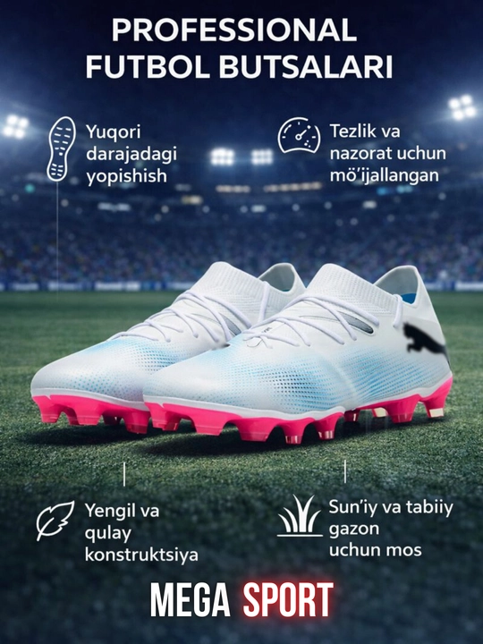 Professional futbol butsalari – futsal va gazon uchun yengil, qulay sport oyoq kiyimi - 