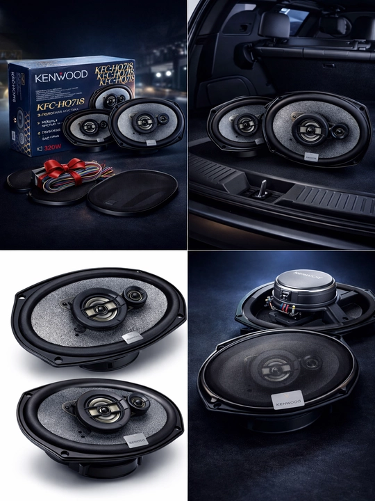 Avtomobilar uchun kolonka HQ 718 model Bass, 2 dona