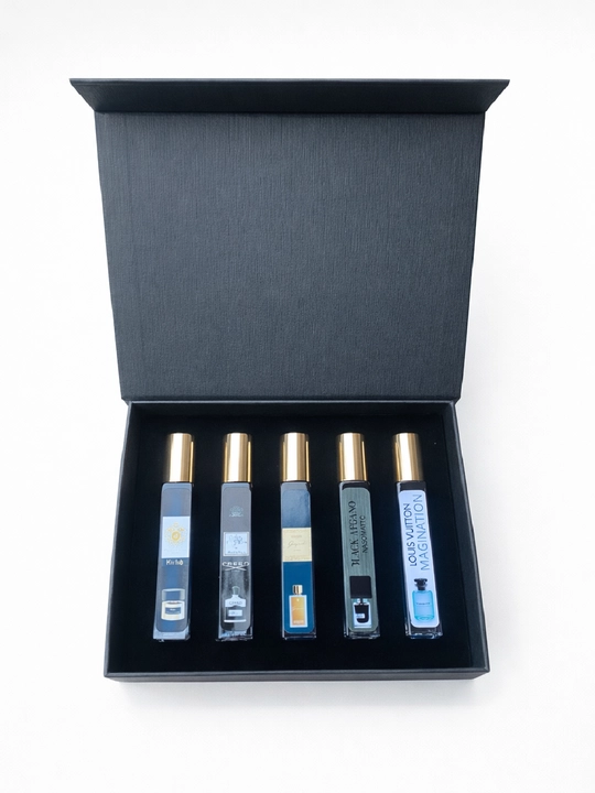 Erkaklar uchun sovg'a: atirlar to'plami 5 tasi 1 da — Ganymede, Black Afgano, Creed, 10 ml