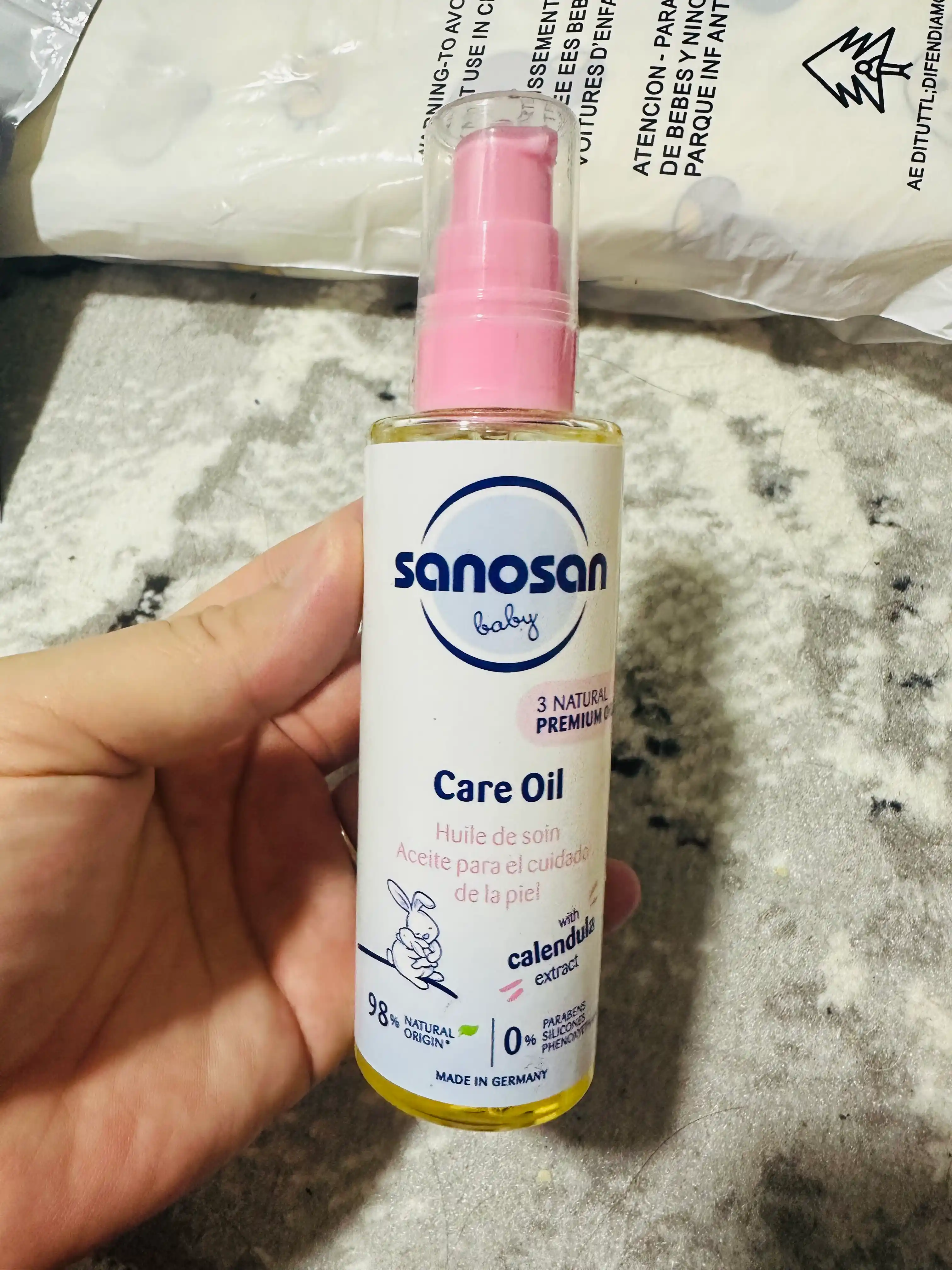 Мassaj yog'i Sanosan Baby 0 m+, 100 ml