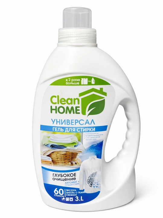 Clean Home Universal dengiz ifori hidli kir yuvish geli, 3 litr 60 yuvish - 