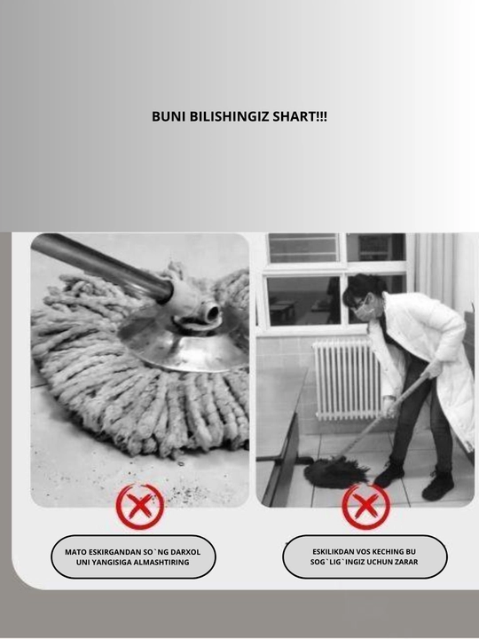 Швабра Spin Mop Turbo Smart с вращающимся ведром, микрофиброй, для влажной уборки