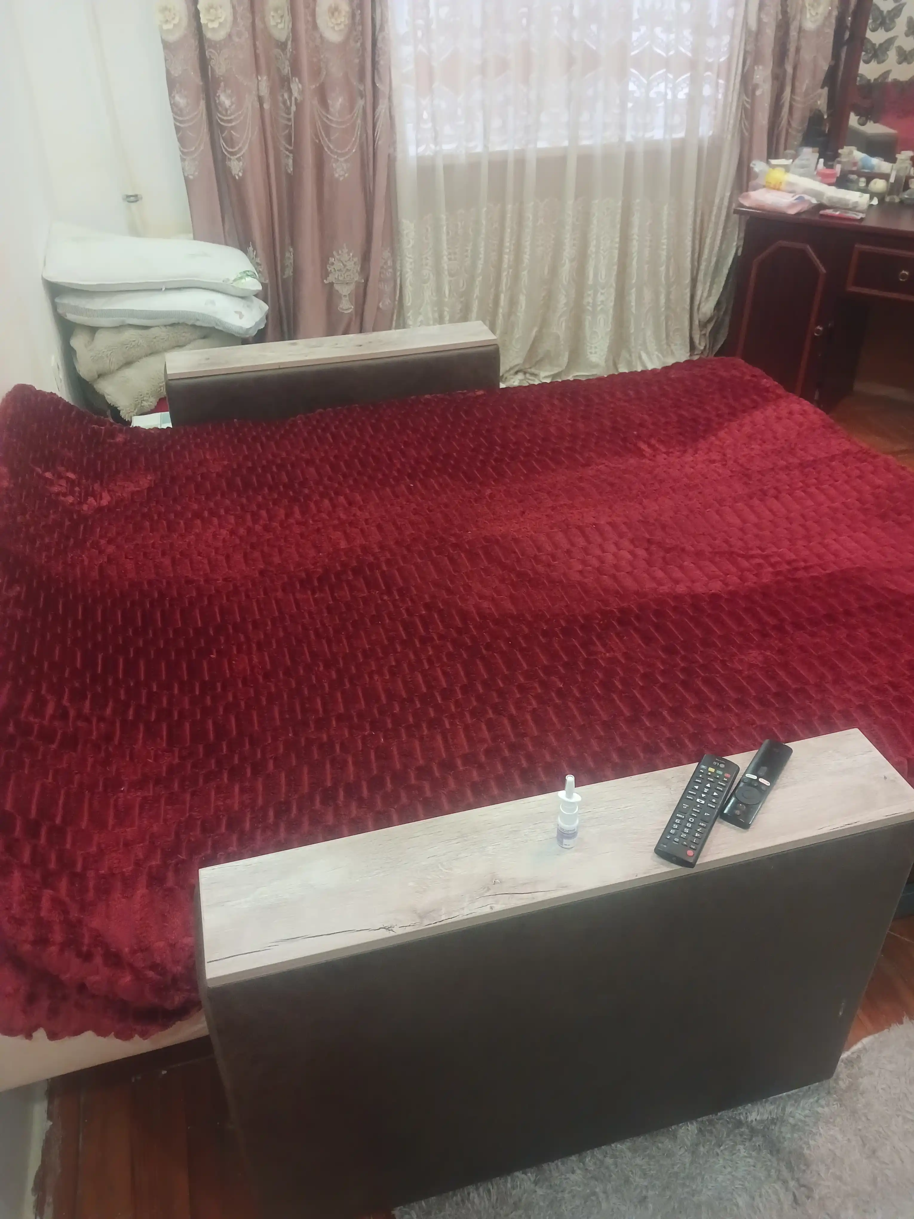 Velsoft plеd, karavot va divan uchun, paxmoq, momiq
