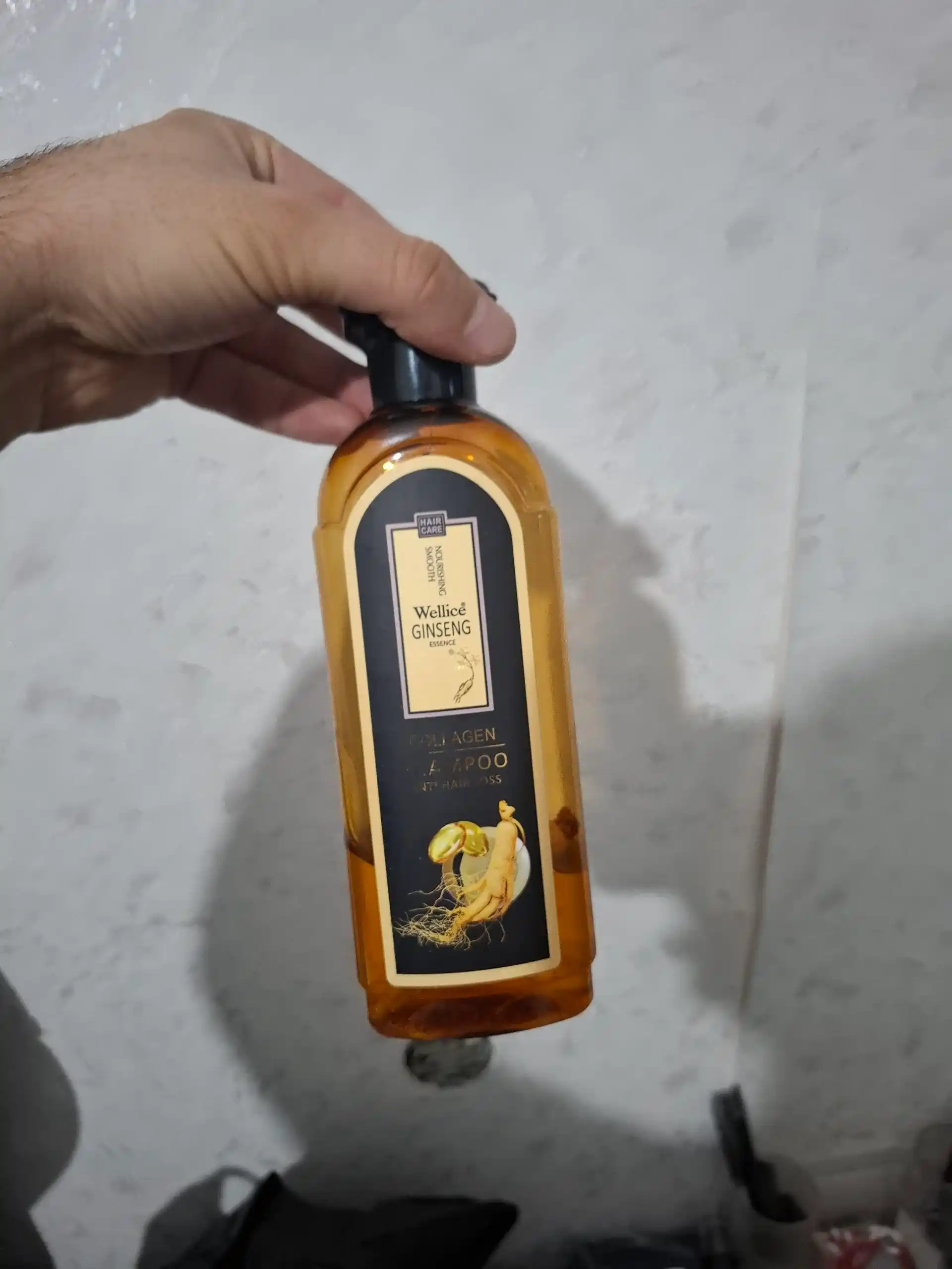 Шампунь женьшеневый Wellice Ginseng Collagen, против выпадения волос, 420 мл