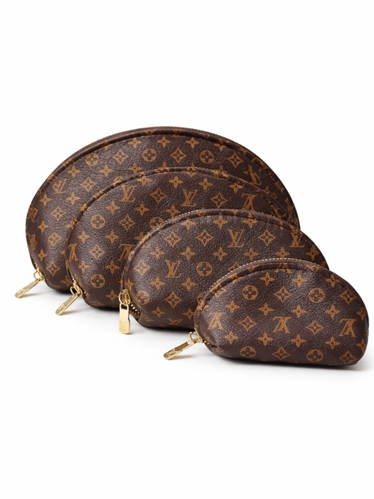 Набор эко-кожаных косметичек – 4 размера, louis vuitton, hermes косметичка