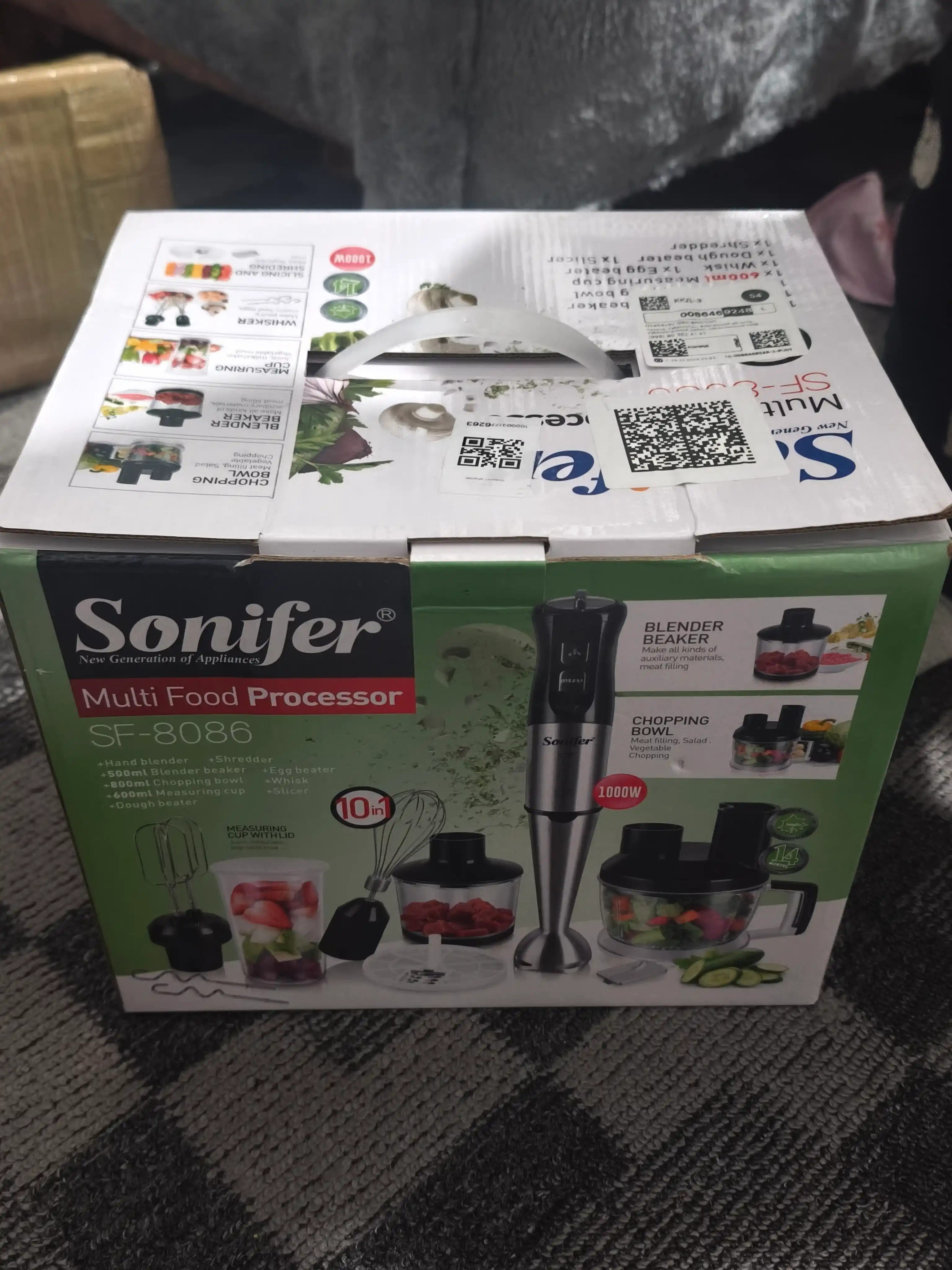 Блендер, 10 в 1, многофункциональный блендер, Sonifer SF-8086, измельчитель