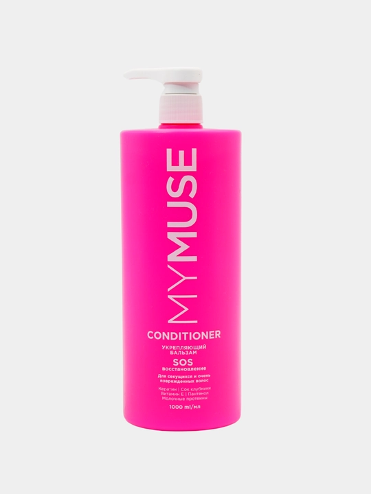 My Muse 1 l konditsioner — sochni yumshoq, silliq qiladi, har kunlik uchun mos
