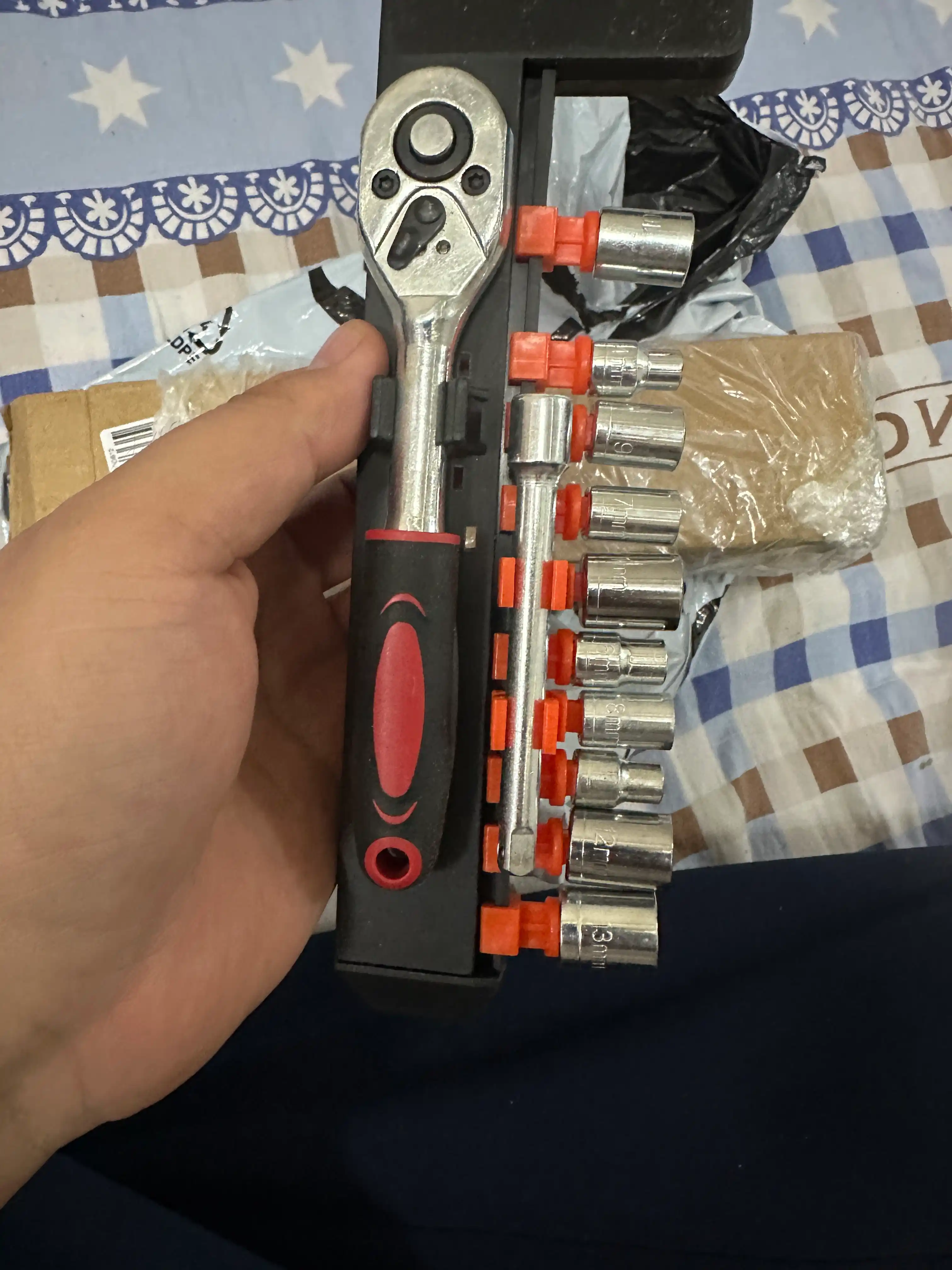 Трещотка, набор головок WOKIN