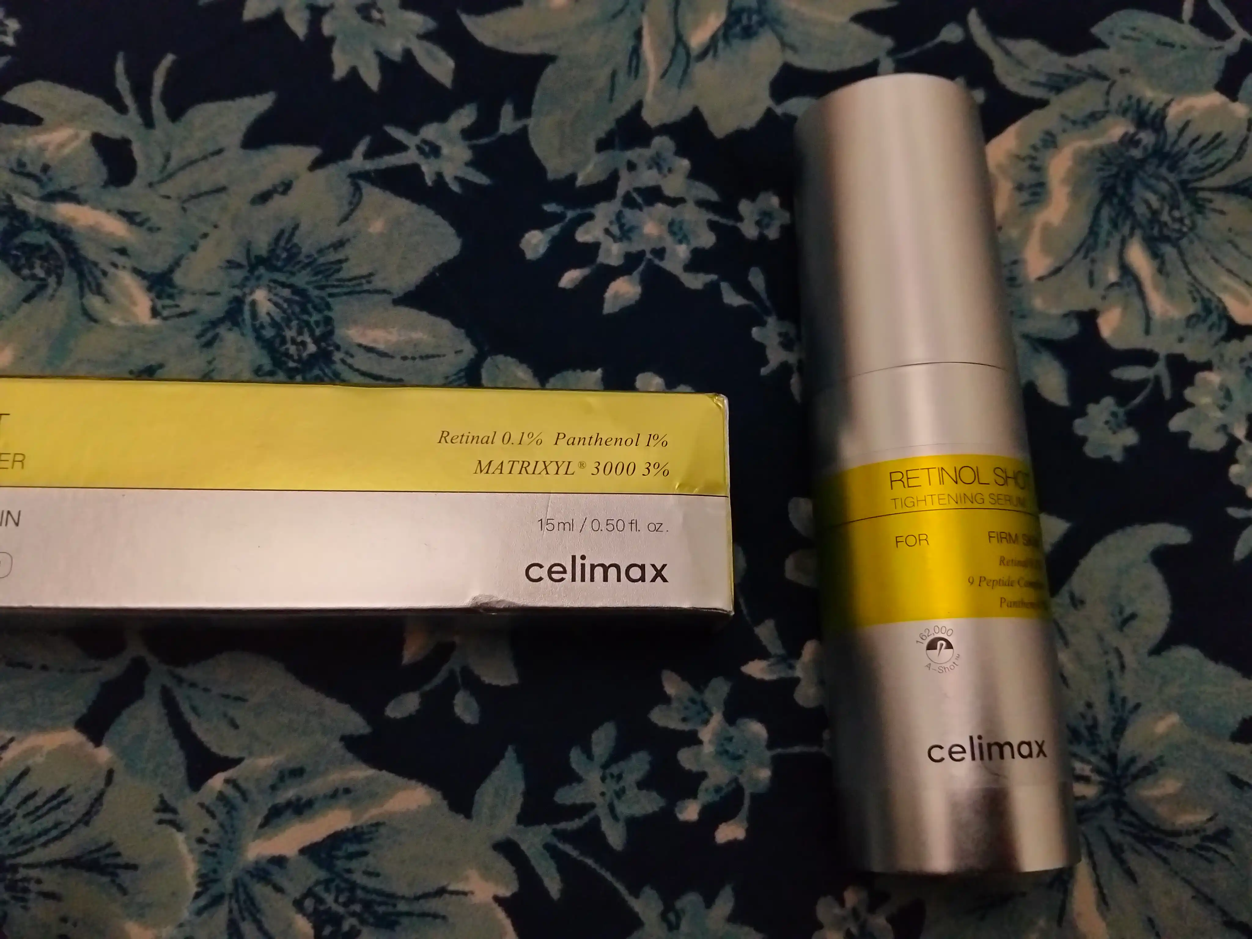 Celimax Retinol Shot, крем и сыворотка с ретинолом и микроиглами для подтяжки кожи 