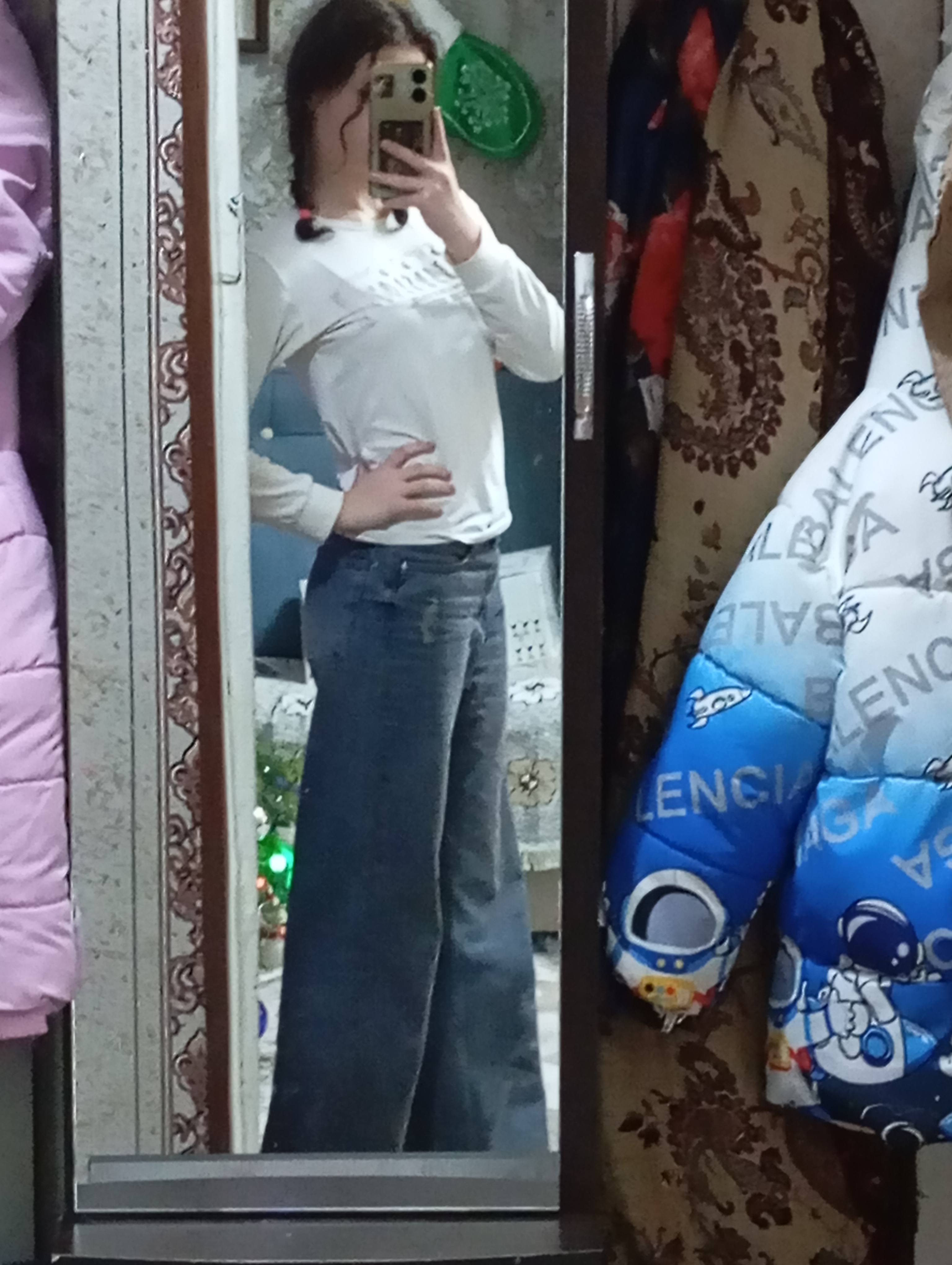 Джинсы Wide Leg Light Blue Denim