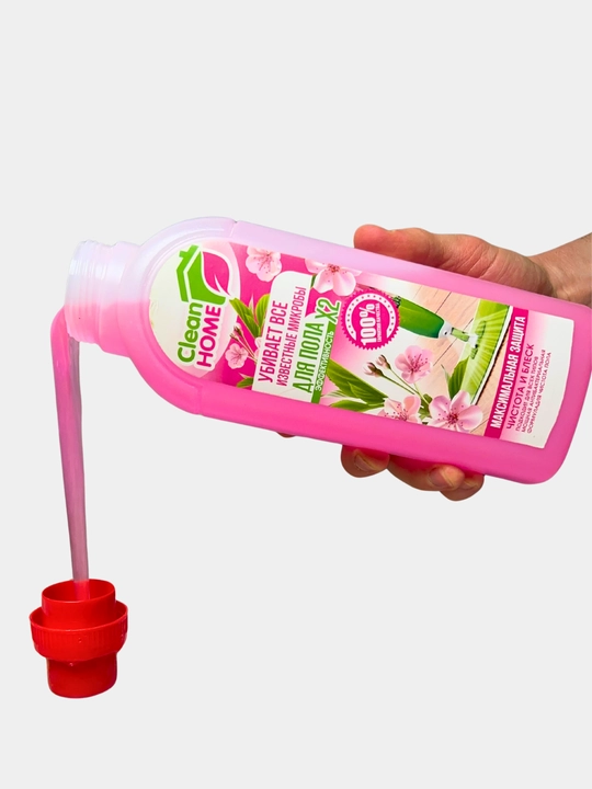 Clean Home pol tozalash vositasi, 1 litr, gulli hidli, konsentrat