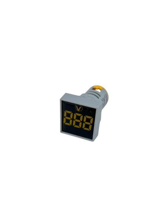 AD16-22FSV raqamli LED voltmetr-indikator (AC), 60–500V, 22 mm, sariq