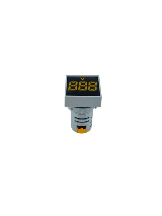 AD16-22FSV raqamli LED voltmetr-indikator (AC), 60–500V, 22 mm, sariq