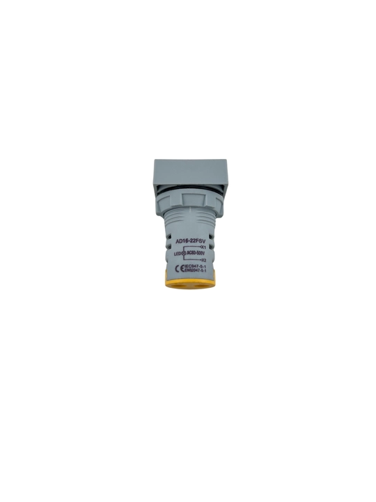AD16-22FSV raqamli LED voltmetr-indikator (AC), 60–500V, 22 mm, sariq