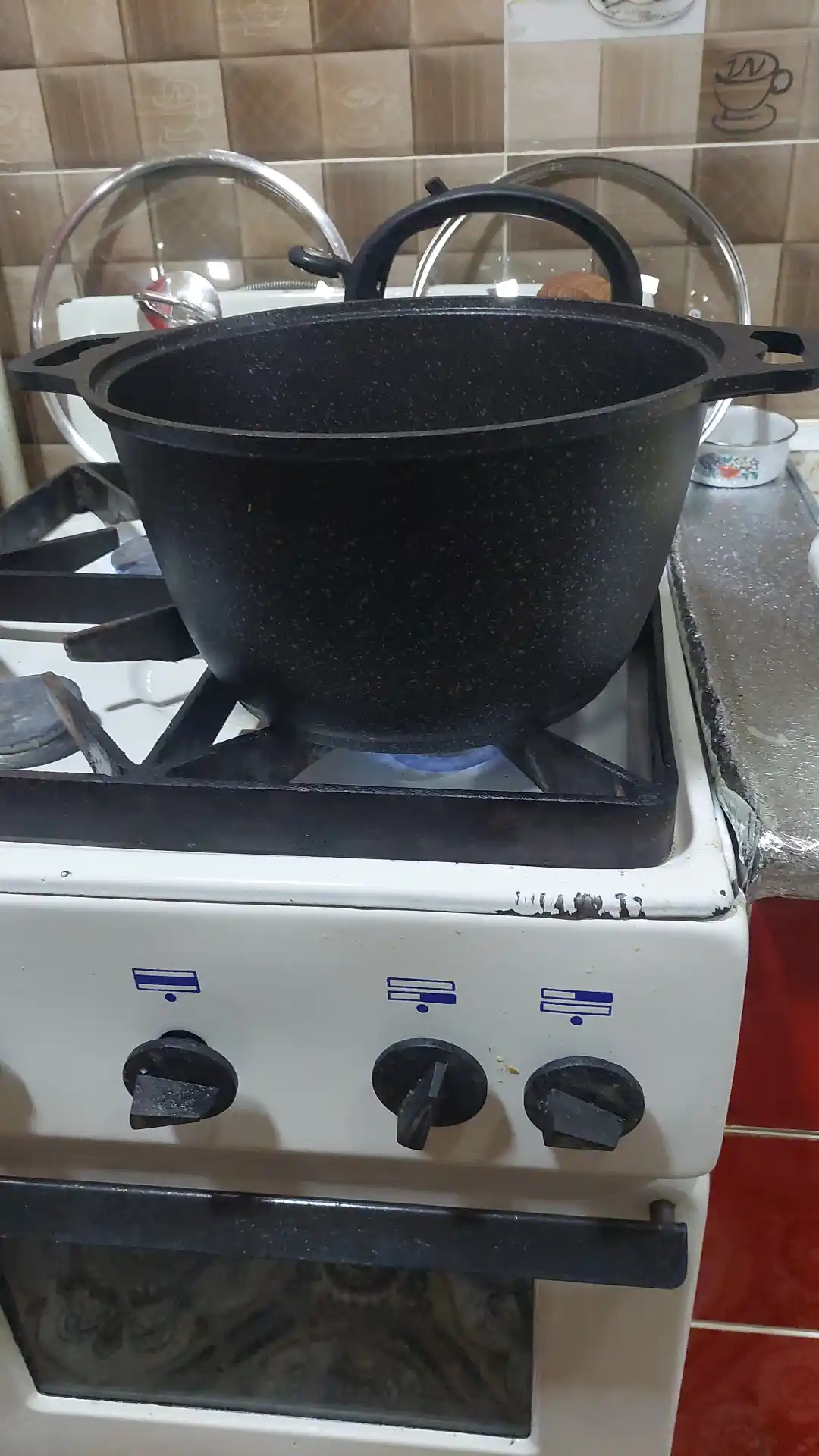Кастрюля Kukmara Granit Ultra, со стеклянной крышкой