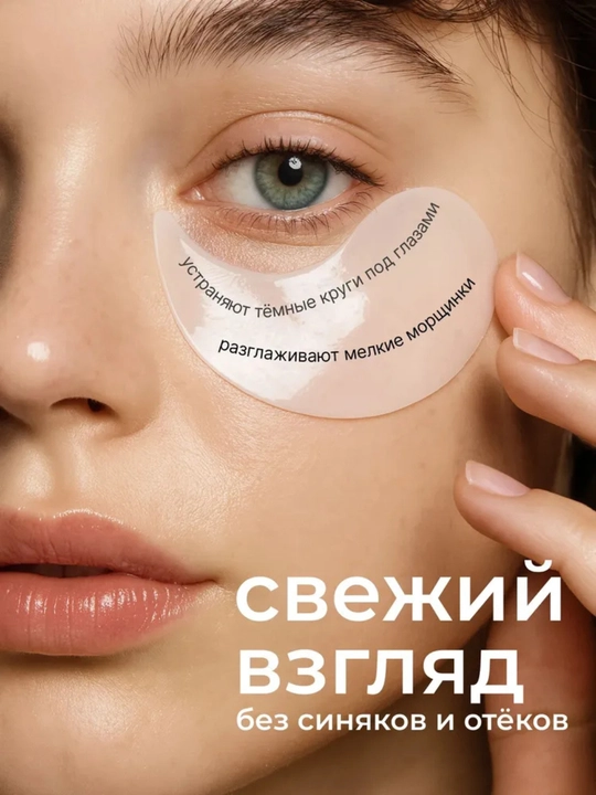 Патчи для глаз, коллагеном, от морщин вокруг глаз и мешков, гидрогелиевые, аминокислотные