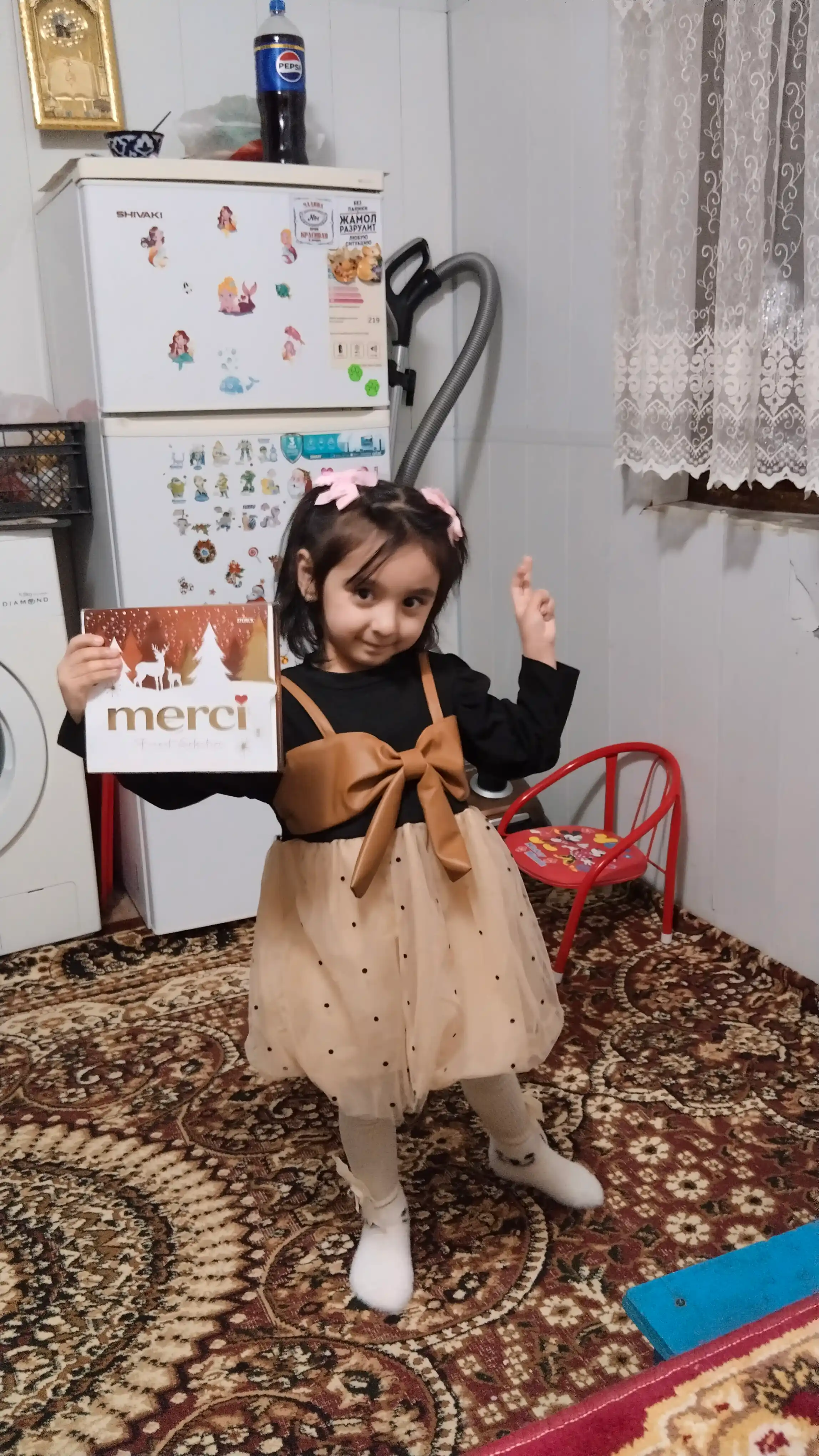 Детская рубашка Chic Bow Elegance, 80-11 см для осени и весны