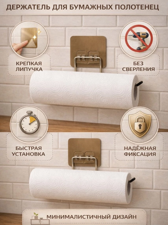 Qog‘oz sochiqlar uchun o‘z-o‘zidan yopishuvchi ushlagich