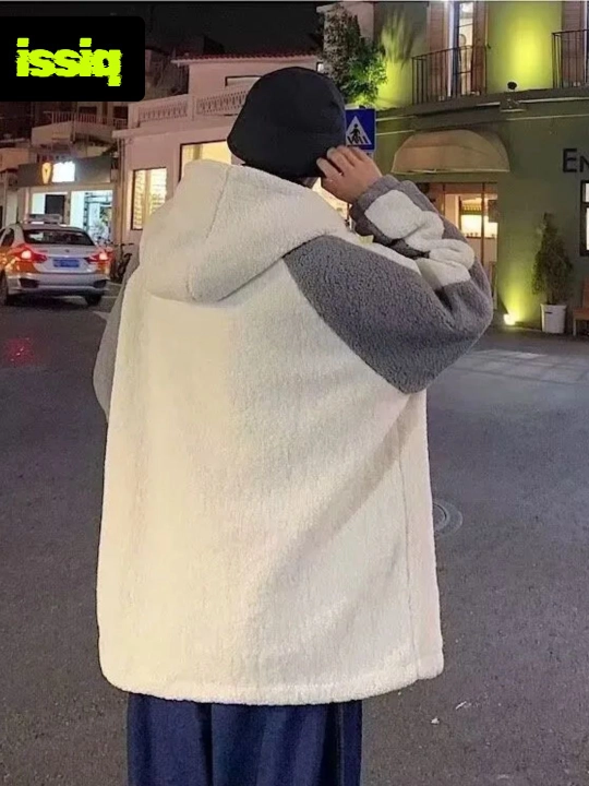 Erkaklar va ayollar yengil kurtka, katta o‘lchamli, sherpadan, kuzgi kurtka