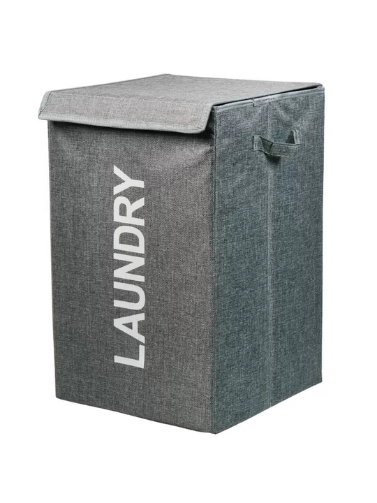 Корзина для белья Laundry с крышкой — универсальный органайзер для дома