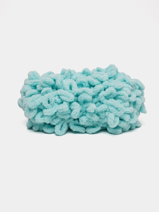 Toquv ipi alize puffy - 100 g, 9 m, 100% polyester qadoqda 1 dona