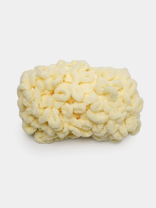 Toquv ipi alize puffy - 100 g, 9 m, 100% polyester qadoqda 1 dona